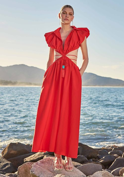 Vestido Jóia Rara Vermelho