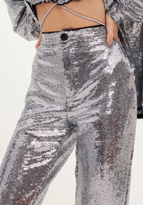 Calça De Paetê Cosmopolita