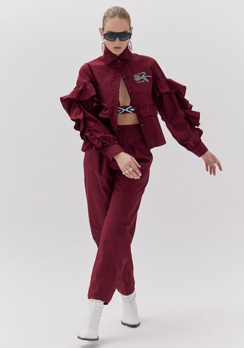 Calça Slouchy Cintura Alta