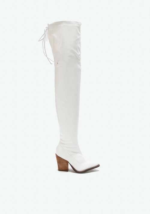 Bota Country Over Knee Branco