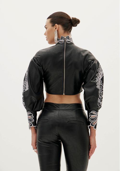 Blusa Gola Alta Nero