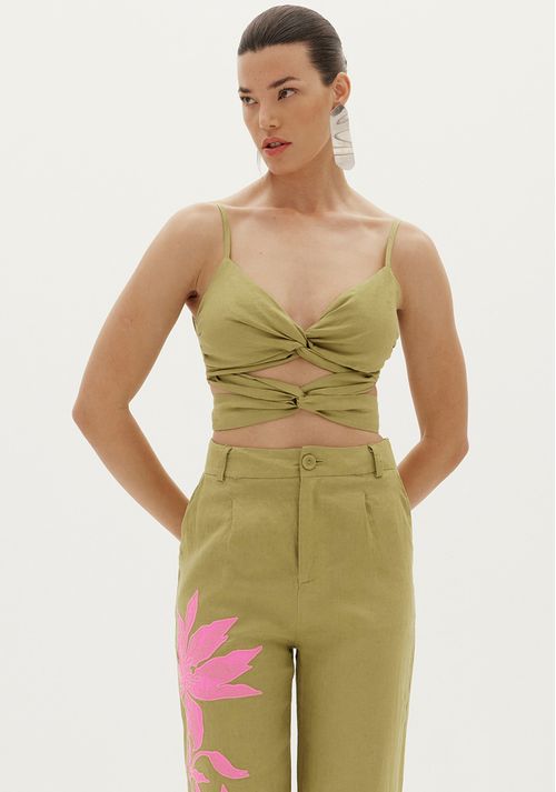 Top Com Amarração Rio