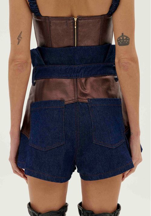 Shorts Jeans Clochard Ouro Azul