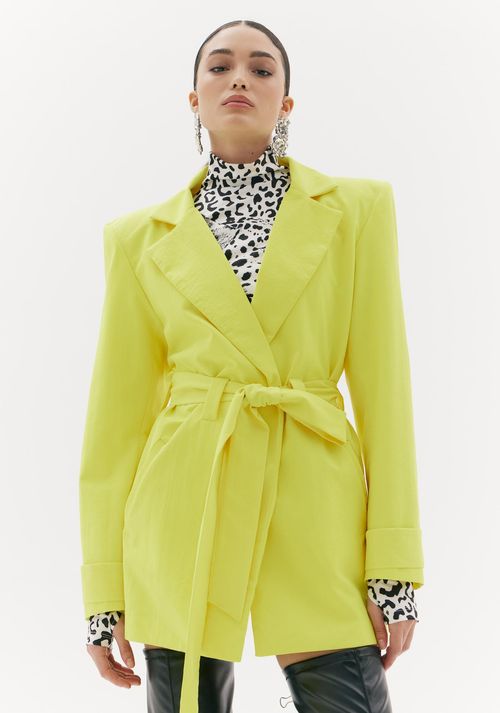 Trench Coat Alongado Verde