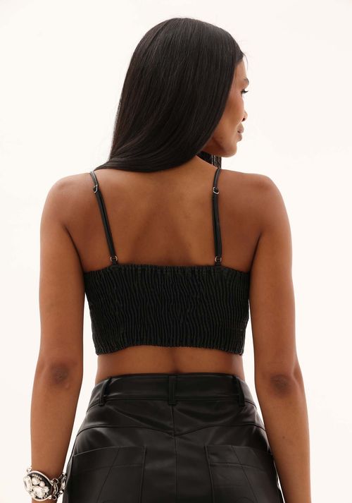 Top De Alça Cropped Preto