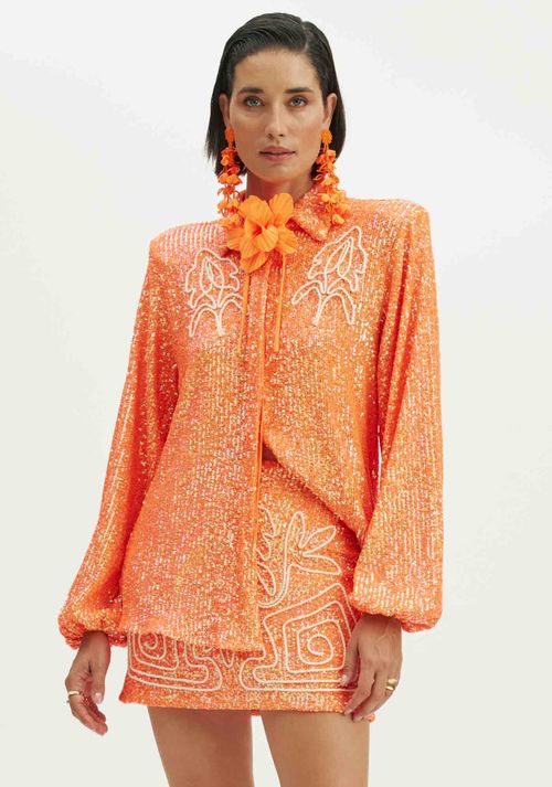 Camisa Manga Longa Com Ombreira