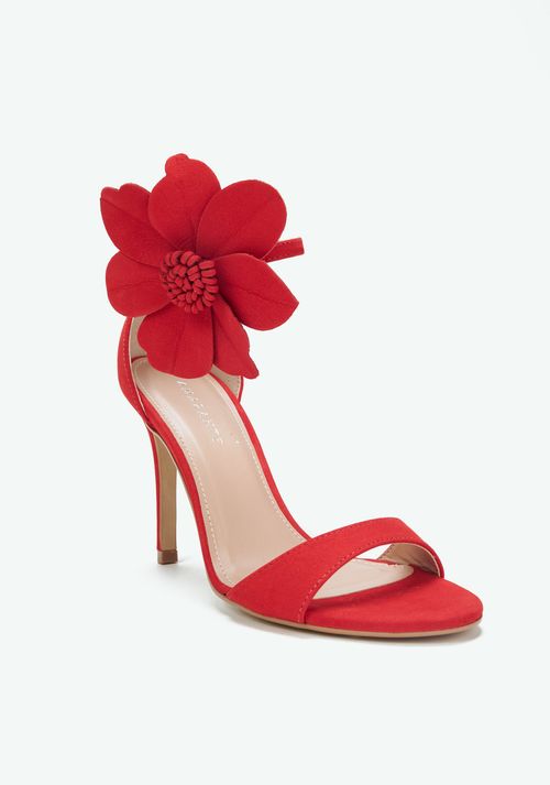 Sandália Flor Removível Vermelho