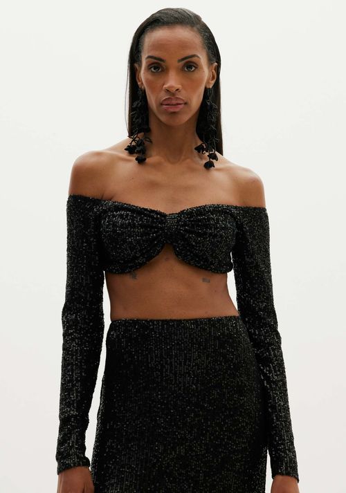 Top Cropped Ombro A Ombro