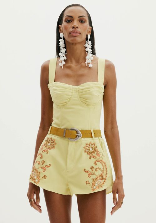 Blusa Curta De Alça