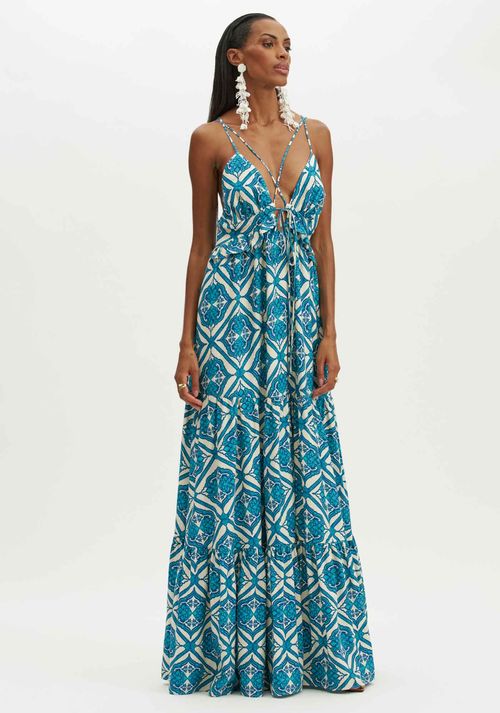 Vestido Longo Estampado