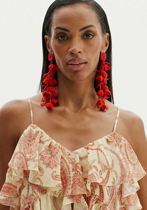 Blusa Bata De Alça Estampada
