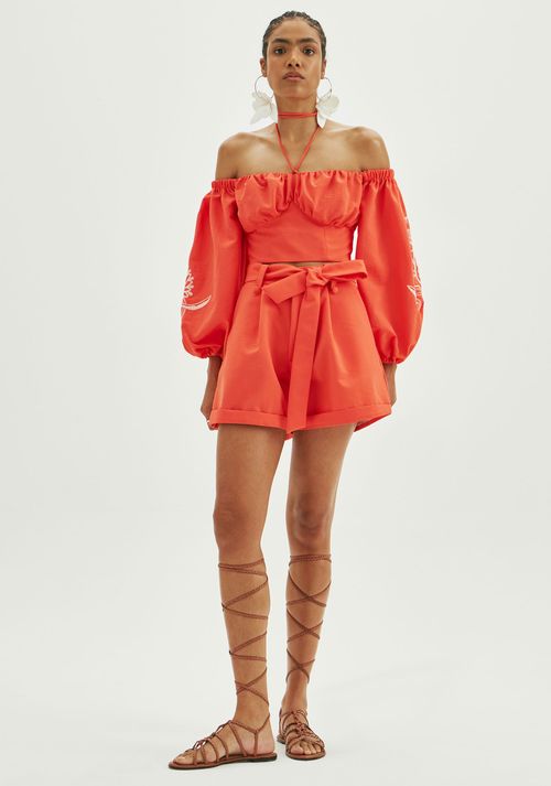 Short Com Barra Italiana