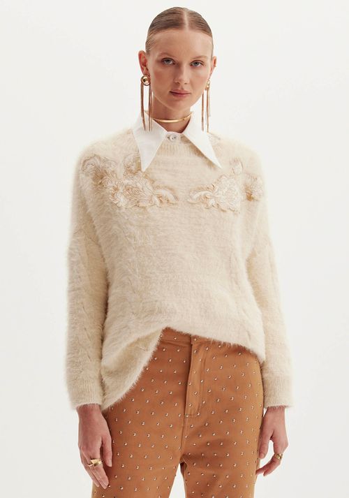 Blusa Tricot Manga Longa