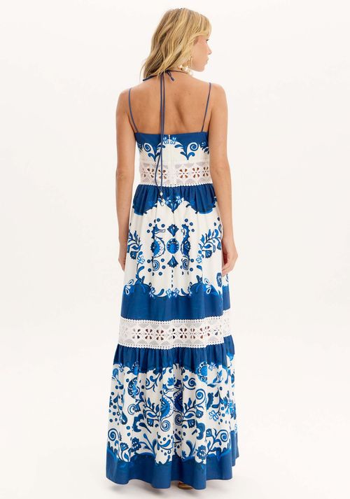 Vestido Longo Estampado
