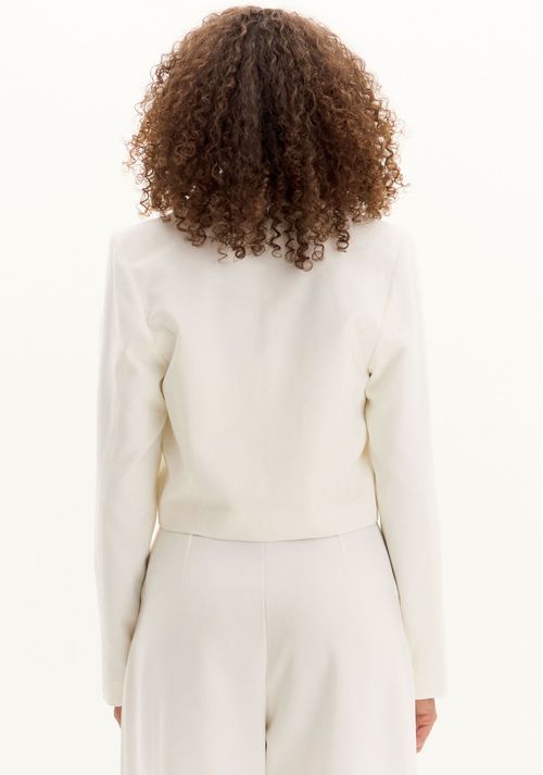 Blazer Cropped Manga Longa