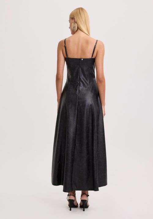 Vestido Midi Com Aplicações