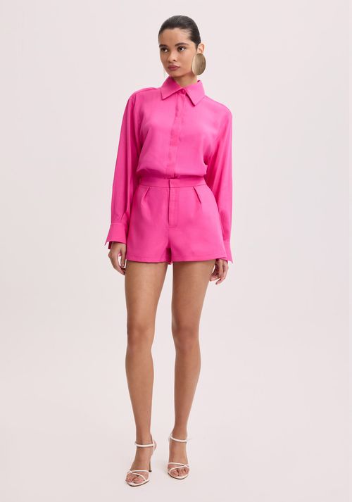 Short Alfaiataria Cintura Baixa