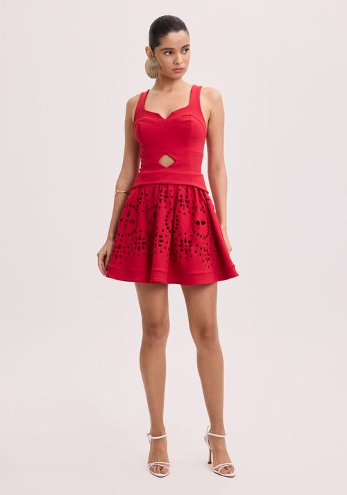 Vestido Curto Com Cut Out