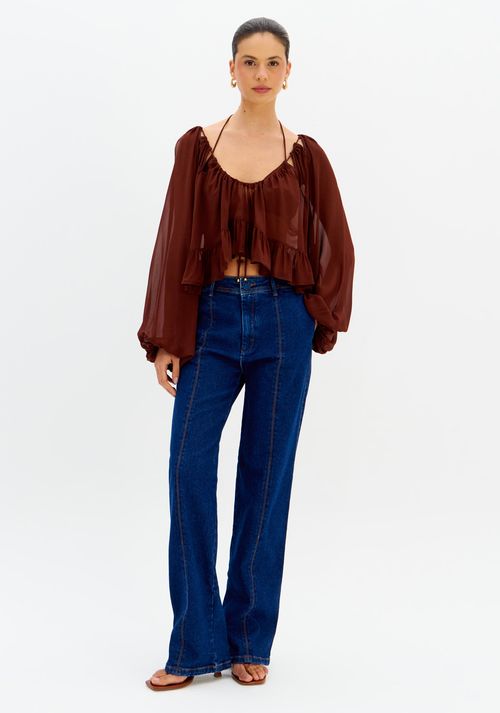 Calça Jeans Full Length High