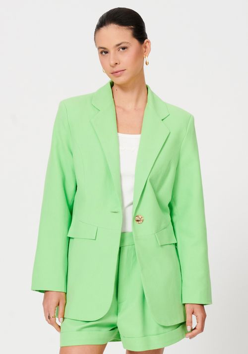 Blazer Reto Com Recorte