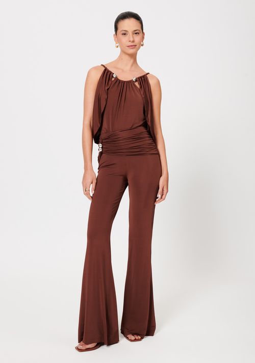 Calça Com Sobreposição