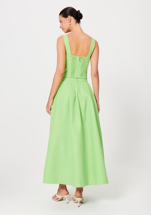 Saia Super Midi Com Pregas